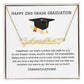 2nd Grade Graduation Name Necklace with Heart-[Heartfelt Family Gift]