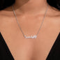 Paw Print Name Plate Necklace