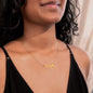 Paw Print Name Plate Necklace