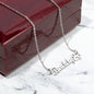 Paw Print Name Plate Necklace