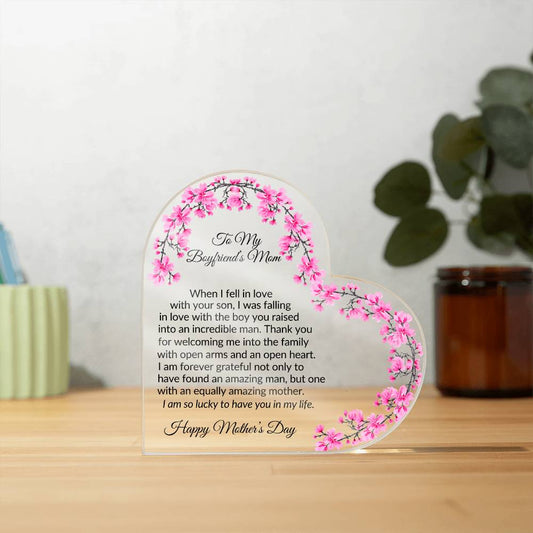 Mothers Day Plaque for Boyfriends Mom-[Heartfelt Family Gift]