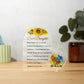 Daughter Be A Sunflower Acrylic Heart Plaque-[Heartfelt Family Gift]