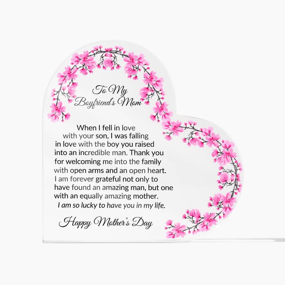 Mothers Day Plaque for Boyfriends Mom-[Heartfelt Family Gift]