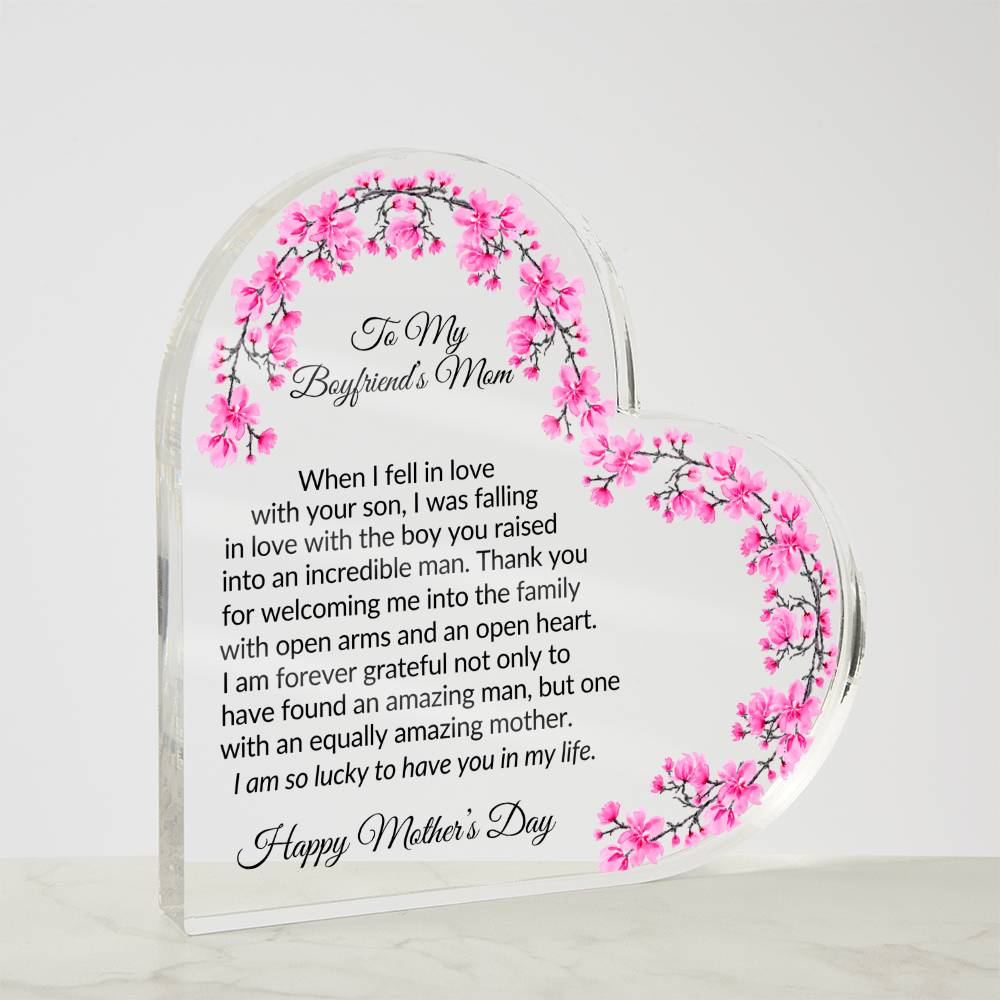 Mothers Day Plaque for Boyfriends Mom-[Heartfelt Family Gift]