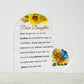 Daughter Be A Sunflower Acrylic Heart Plaque-[Heartfelt Family Gift]