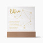 Libra Lighted Acrylic Plaque-[Heartfelt Family Gift]