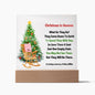 Personalized LED Christmas in Heaven Memorial Plaque - Unique Holiday Gift-[Heartfelt Family Gift]