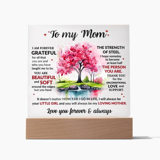 Mom Acrylic LED Plaque Gift-[Heartfelt Family Gift]