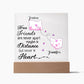 Personalized True Friends are Never Apart Maybe in Distance but Never in Heart  Lighted Acrylic Plaque-[Heartfelt Family Gift]