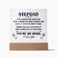 Stepdad Lighted Acrylic Plaque-[Heartfelt Family Gift]