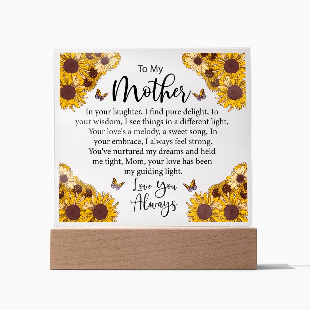 To My Mother Sunflower Acrylic Gift-[Heartfelt Family Gift]