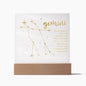 Gemini Lighted Acrylic Plaque-[Heartfelt Family Gift]