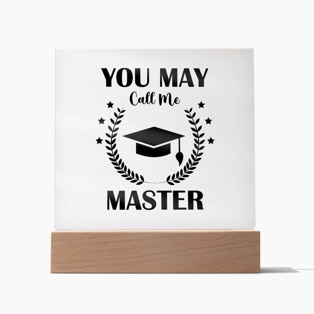 Masters Degree Graduation Plaque Gift-[Heartfelt Family Gift]