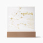 Aquarius Lighted Acrylic Plaque-[Heartfelt Family Gift]