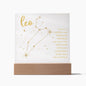 Leo Lighted Acrylic Plaque-[Heartfelt Family Gift]