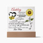 Personalized Name Sunflower Acrylic For Daughter-[Heartfelt Family Gift]