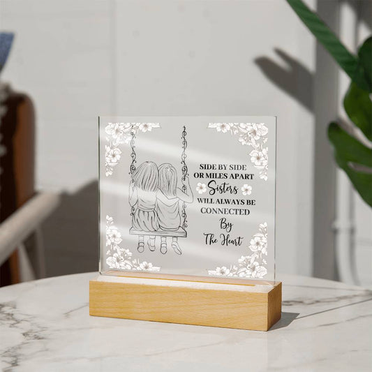 To My Sister LED Acrylic Plaque Gift-[Heartfelt Family Gift]
