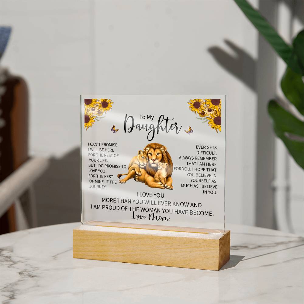 To My Daughter LED Acrylic Gift-[Heartfelt Family Gift]