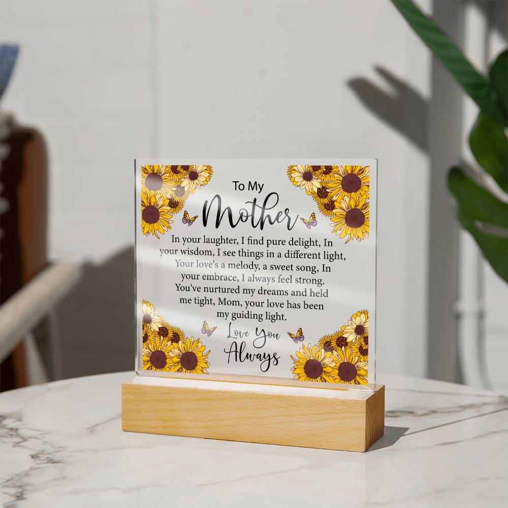 To My Mother Sunflower Acrylic Gift-[Heartfelt Family Gift]
