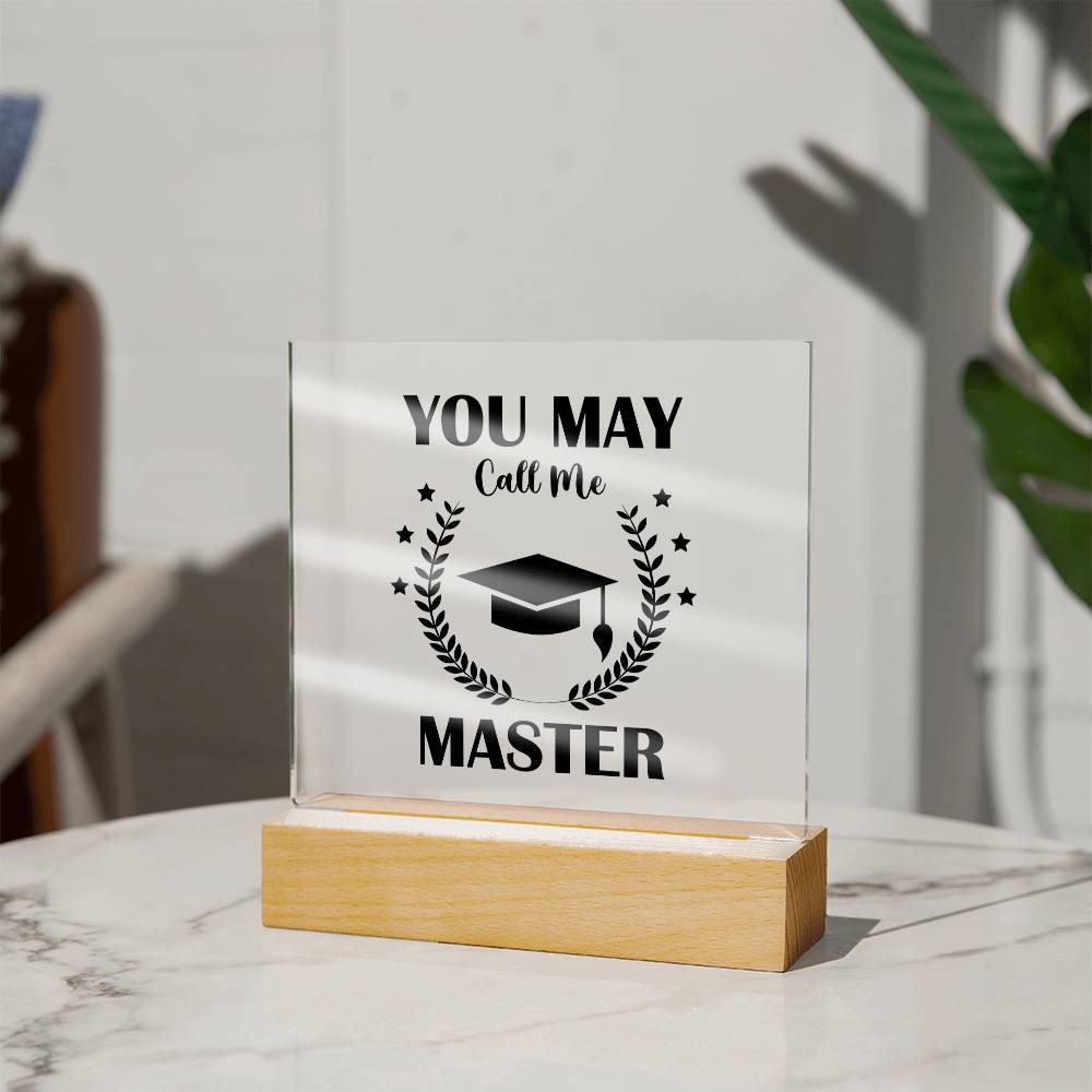 Masters Degree Graduation Plaque Gift-[Heartfelt Family Gift]