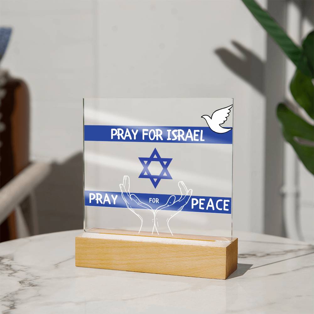 Pray for Israel Israel Strong LED Sign-[Heartfelt Family Gift]
