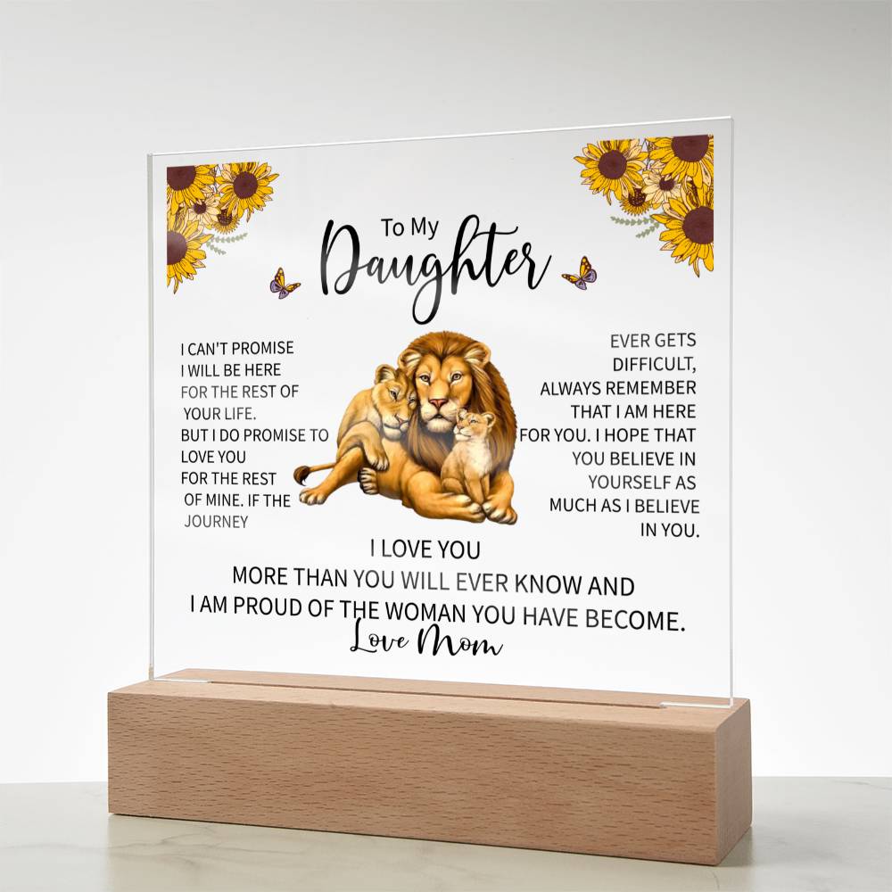 To My Daughter LED Acrylic Gift-[Heartfelt Family Gift]