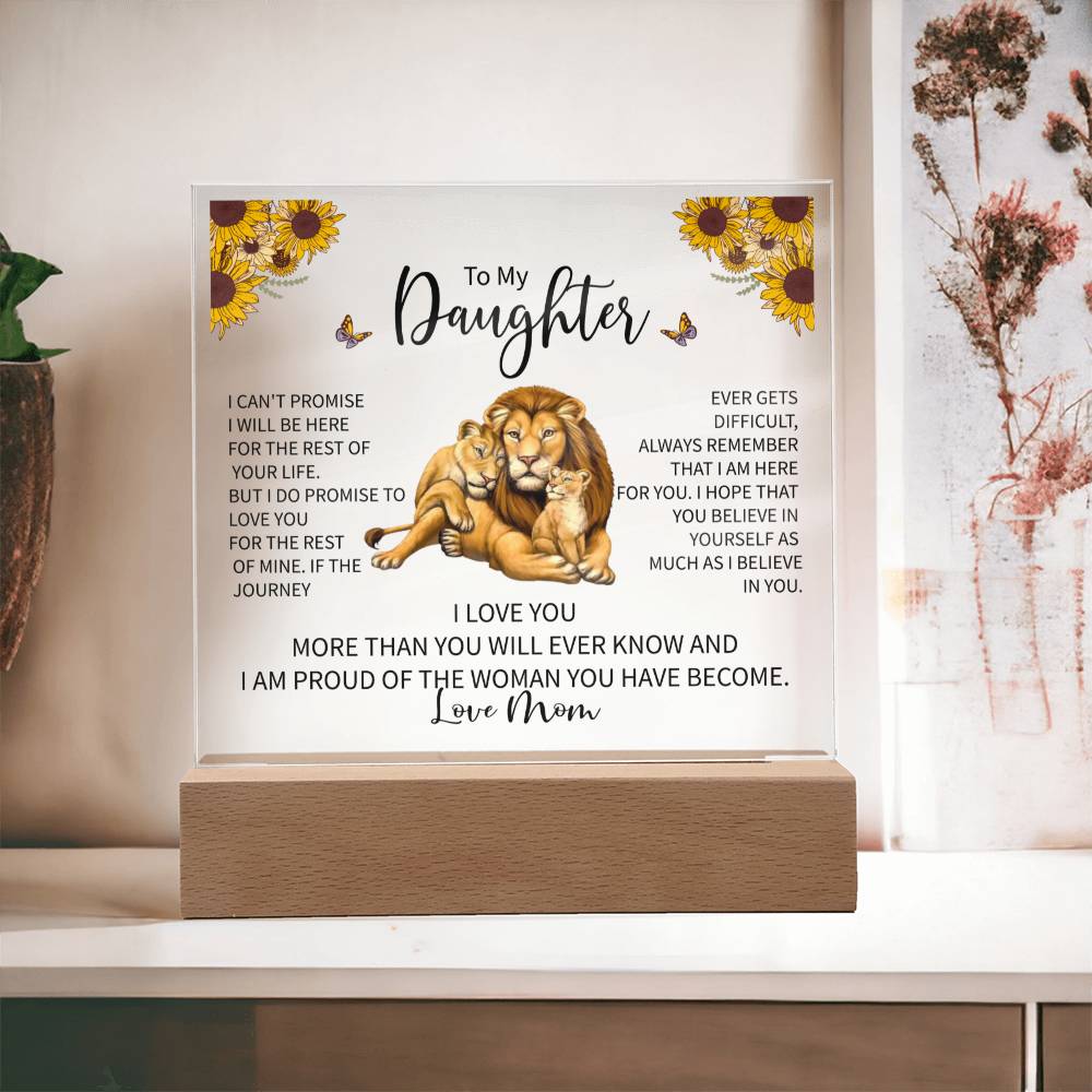 To My Daughter LED Acrylic Gift-[Heartfelt Family Gift]