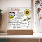 Personalized Name Sunflower Acrylic For Daughter-[Heartfelt Family Gift]