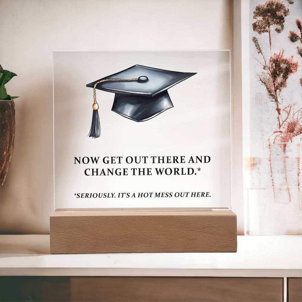 Funny Graduation Plaque Gift-[Heartfelt Family Gift]