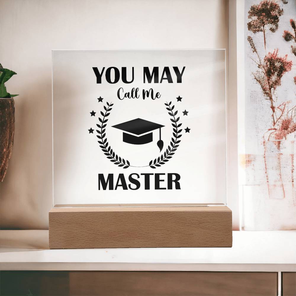Masters Degree Graduation Plaque Gift-[Heartfelt Family Gift]