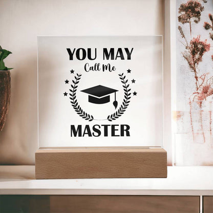 Masters Degree Graduation Plaque Gift-[Heartfelt Family Gift]