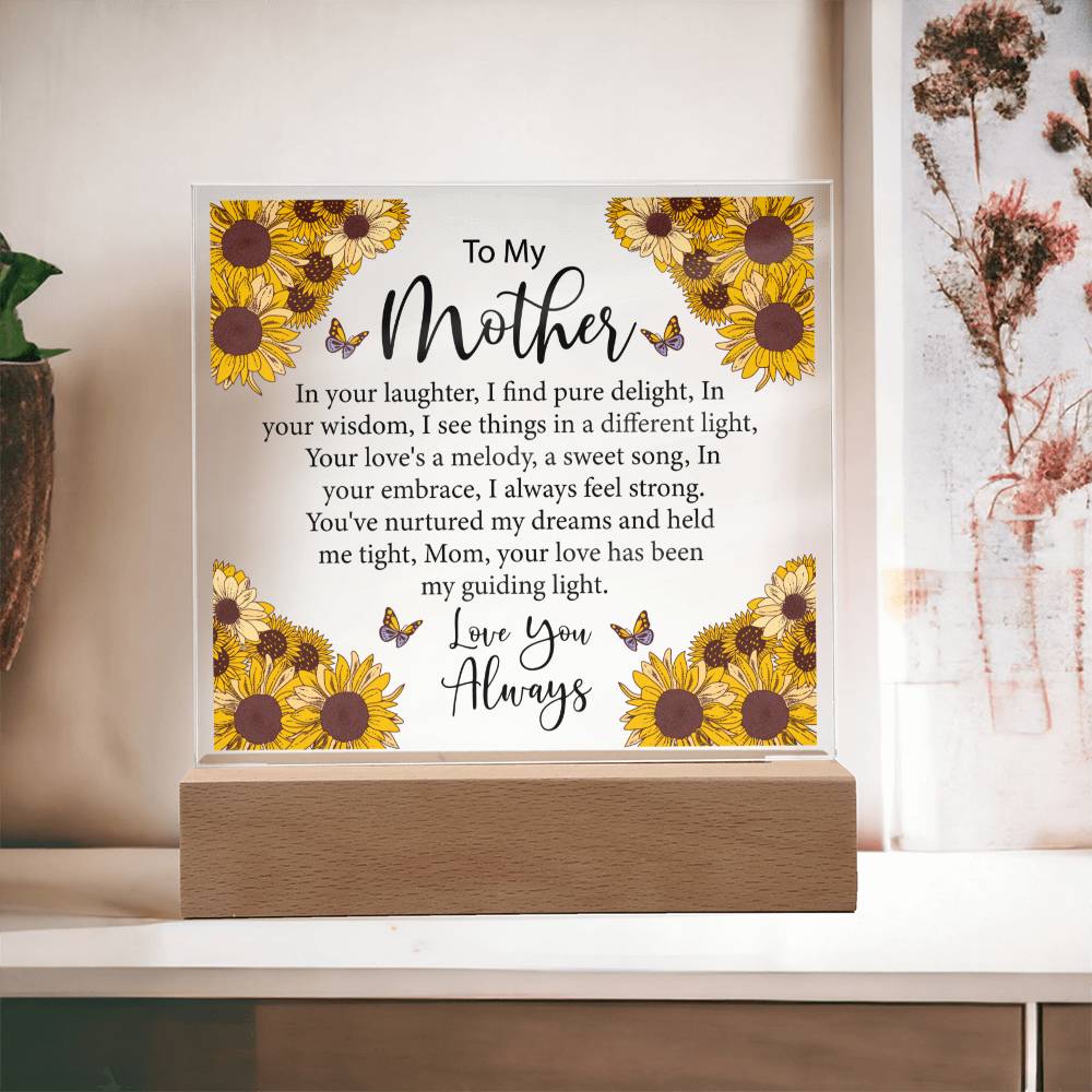 To My Mother Sunflower Acrylic Gift-[Heartfelt Family Gift]