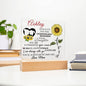 Personalized Name Sunflower Acrylic For Daughter-[Heartfelt Family Gift]