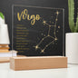 Virgo Lighted Acrylic Plaque-[Heartfelt Family Gift]