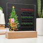 Personalized LED Christmas in Heaven Memorial Plaque - Unique Holiday Gift-[Heartfelt Family Gift]
