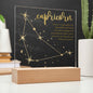 Capricorn Lighted Acrylic Plaque-[Heartfelt Family Gift]