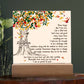 Daughter Never Forget I Love You Lighted Acrylic Plaque-[Heartfelt Family Gift]