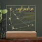 Capricorn Lighted Acrylic Plaque-[Heartfelt Family Gift]