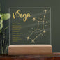 Virgo Lighted Acrylic Plaque-[Heartfelt Family Gift]