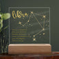 Libra Lighted Acrylic Plaque-[Heartfelt Family Gift]