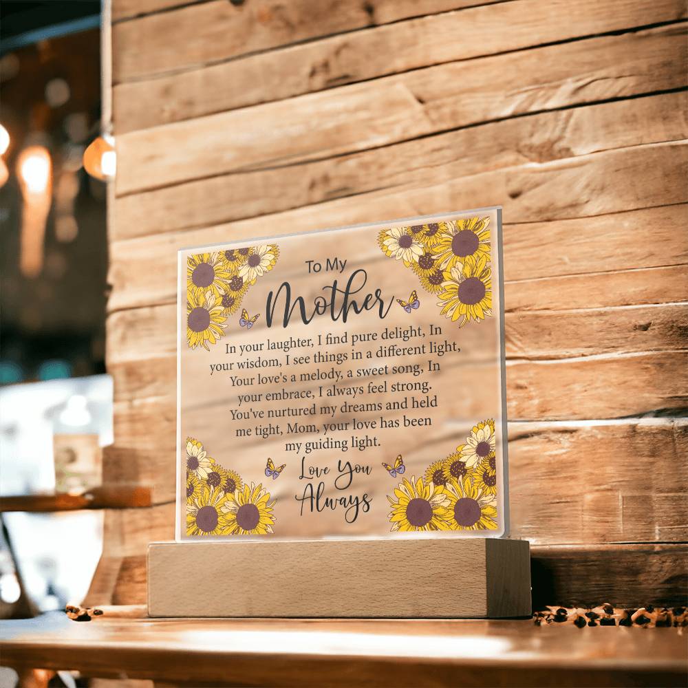 To My Mother Sunflower Acrylic Gift-[Heartfelt Family Gift]