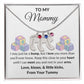 Expecting Mom Engraved Baby Feet Birthstone Necklace Gift-[Heartfelt Family Gift]