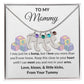 Expecting Mom Engraved Baby Feet Birthstone Necklace Gift-[Heartfelt Family Gift]