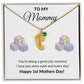 Happy First Mother's day Engraved Baby Feet Birthstone Necklace Gift-[Heartfelt Family Gift]