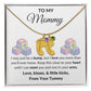 Expecting Mom Engraved Baby Feet Birthstone Necklace Gift-[Heartfelt Family Gift]