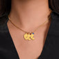 To My Amazing Mommy Engraved Baby Feet Birthstone Necklace in Silver or 18K Gold-[Heartfelt Family Gift]