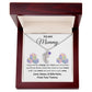 Expecting Mom Engraved Baby Feet Birthstone Necklace Gift-[Heartfelt Family Gift]
