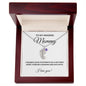 To My Amazing Mommy Engraved Baby Feet Birthstone Necklace in Silver or 18K Gold-[Heartfelt Family Gift]