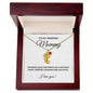 To My Amazing Mommy Engraved Baby Feet Birthstone Necklace in Silver or 18K Gold-[Heartfelt Family Gift]