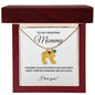 To My Amazing Mommy Engraved Baby Feet Birthstone Necklace in Silver or 18K Gold-[Heartfelt Family Gift]